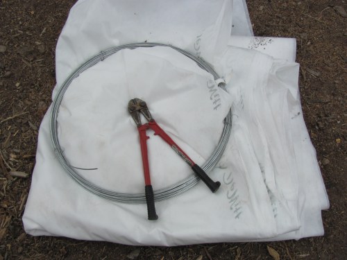 Row Cover and 9 gauge Wire